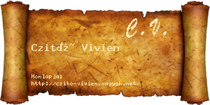 Czitó Vivien névjegykártya