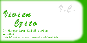 vivien czito business card