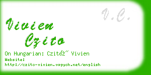 vivien czito business card